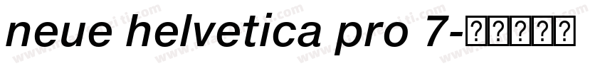 neue helvetica pro 7字体转换